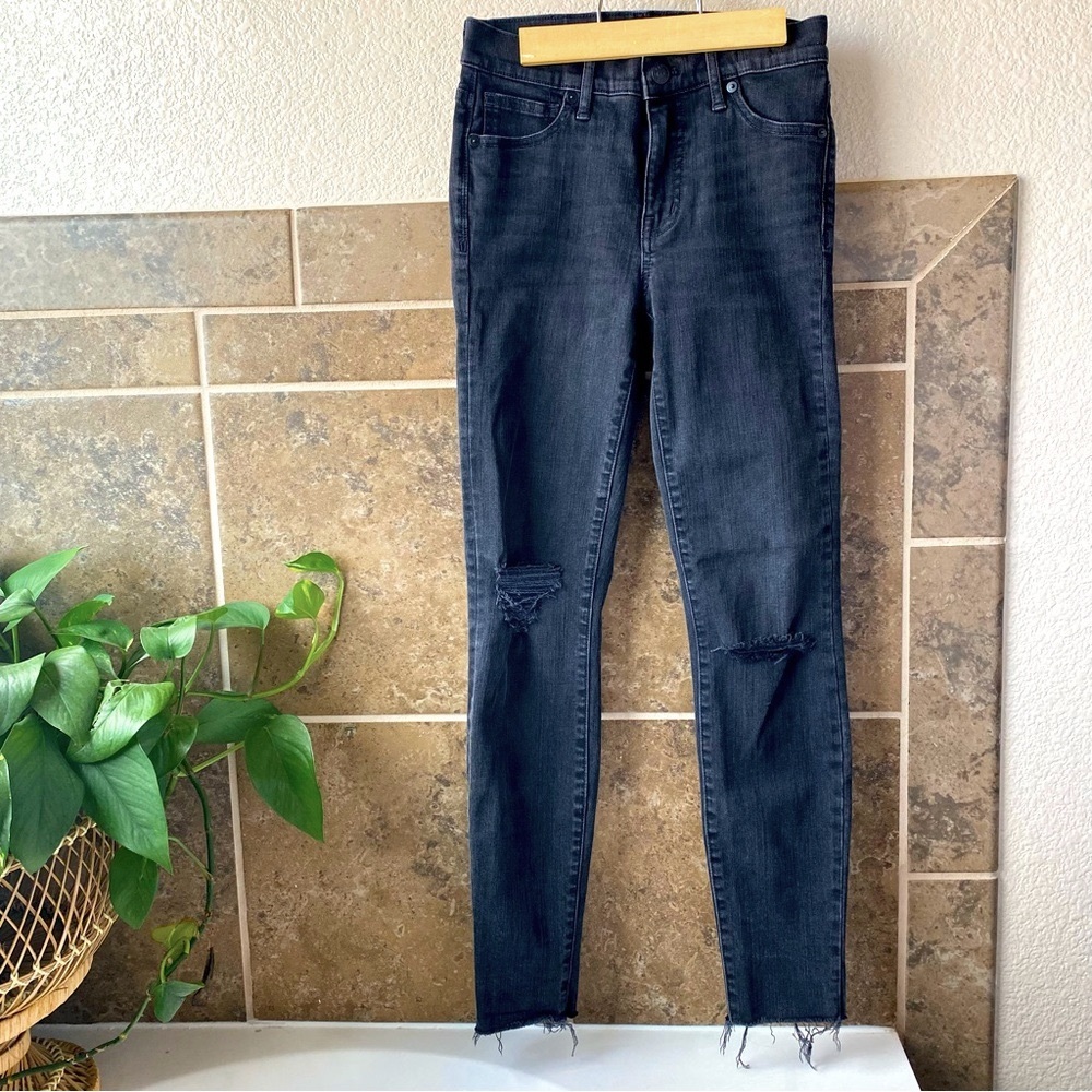 Madewell 9” high-rise skinny jeans in Black Sea, size 25 - Picture 2 of 11